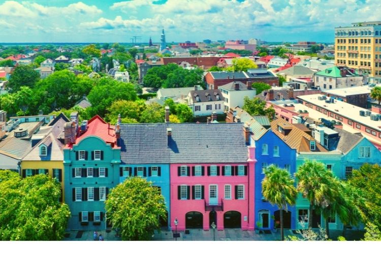 Rainbow Row Charleston