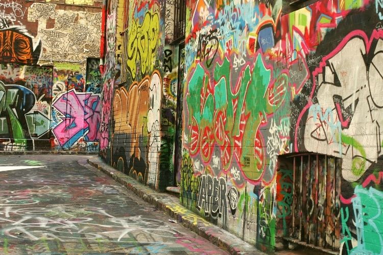 Two Blocks Graffiti Alley Toronto