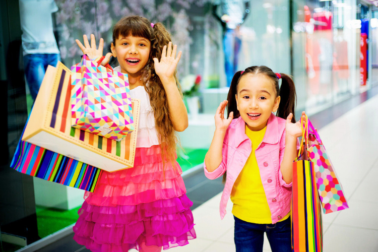 shopping with kids