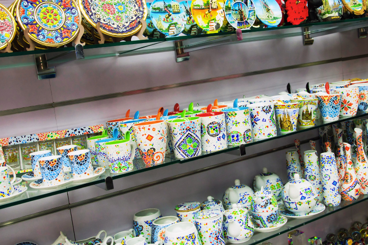 ceramic souvenirs in barcelona