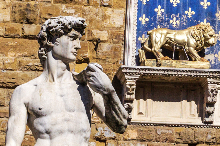 outdoor art pieces by michelangelo