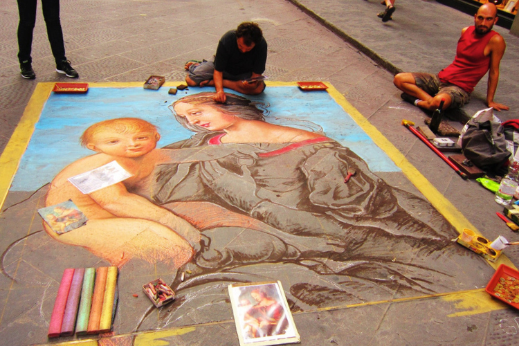 performing arts and street performers in florence