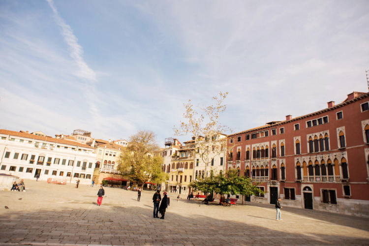relaxing in venice's lush gardens and parks