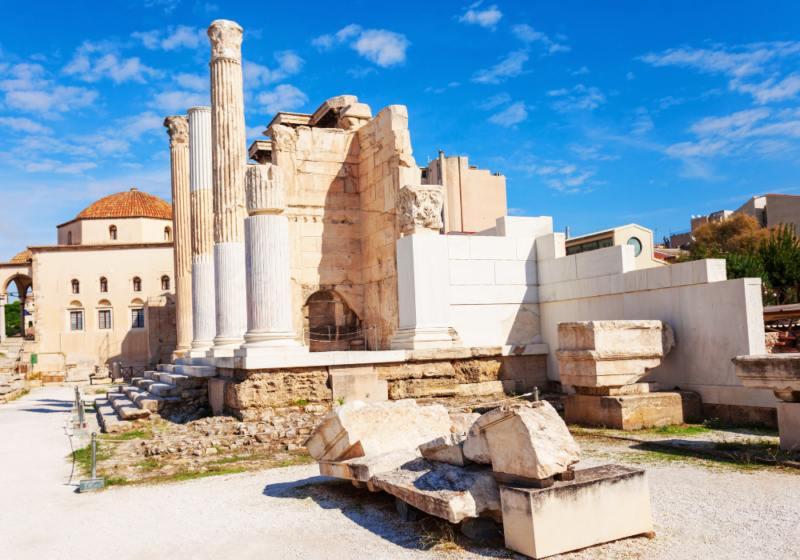 hadrian’s library athens