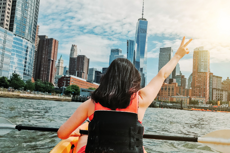 kayaking hudson in new york