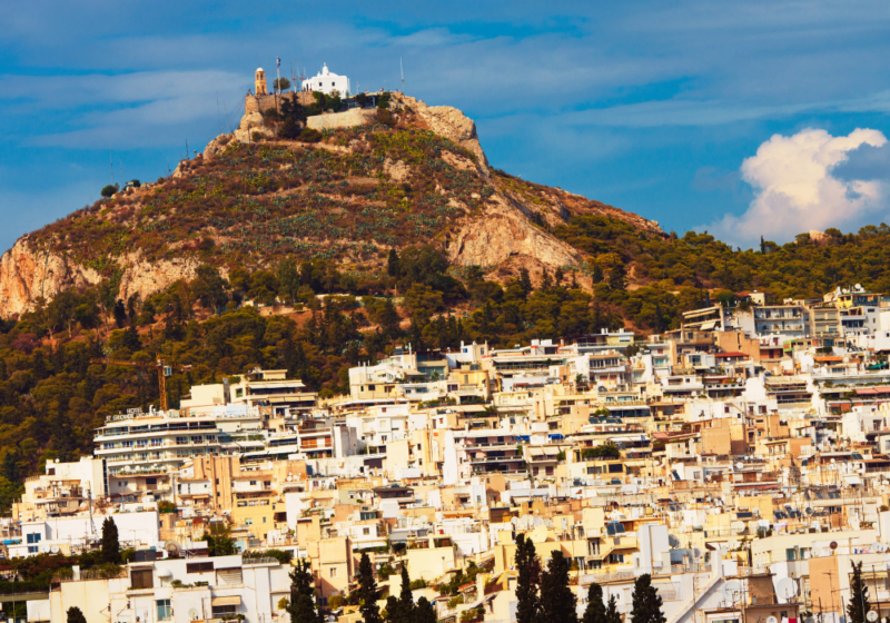 lycabettus hill in athens