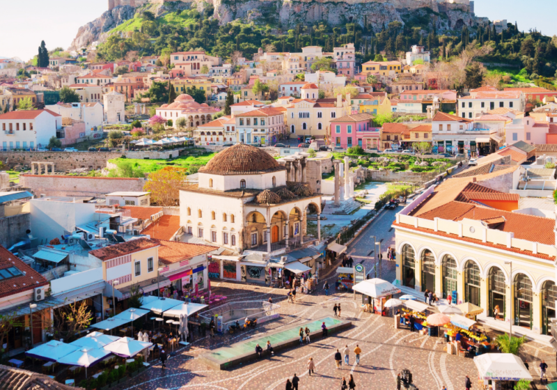 monastiraki square in athens