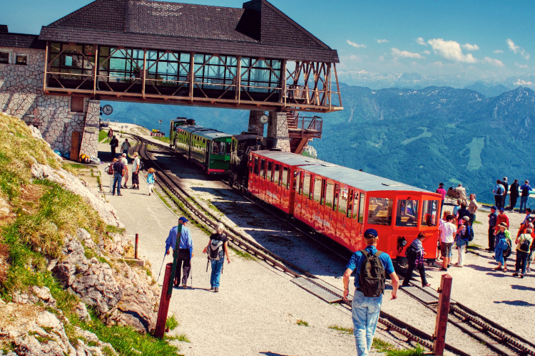 mountain cog railway in austria vienna