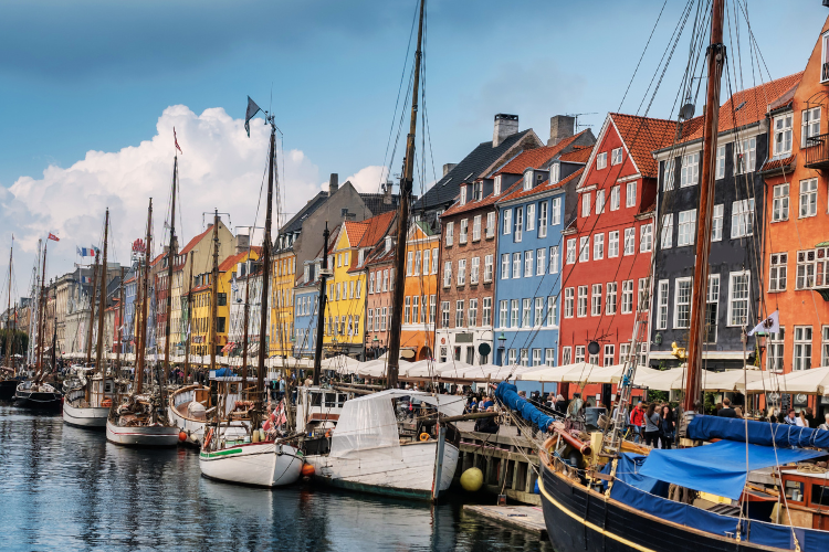nyhavn harbor in copenhagen