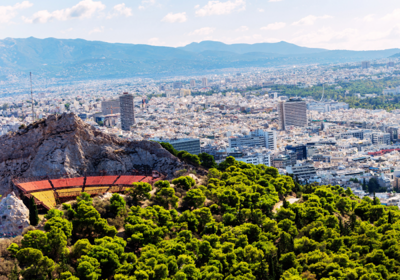 panoramic view of athens