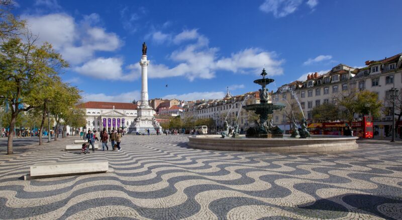 rossio square lisbon