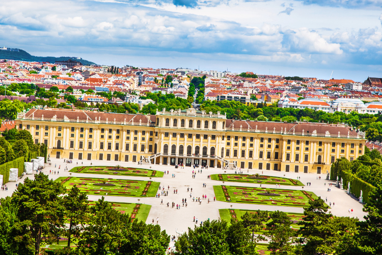 schönbrunn palace gardens in vienna