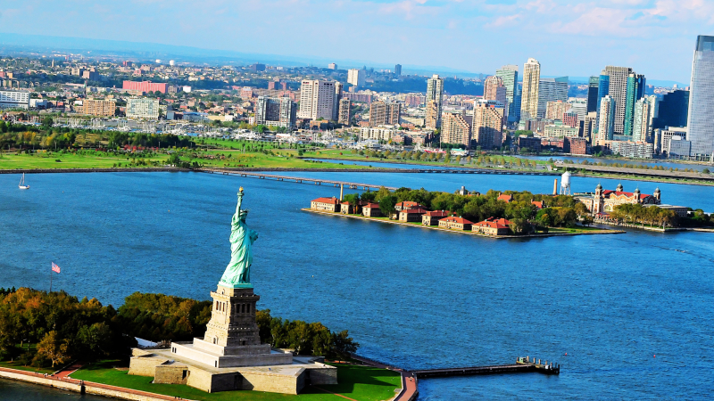statue of liberty and ellis island new york city