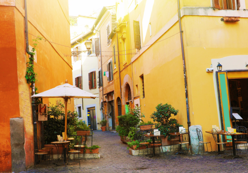 trastevere neighborhood in rome