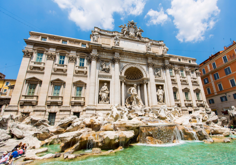 trevi fountain in rome