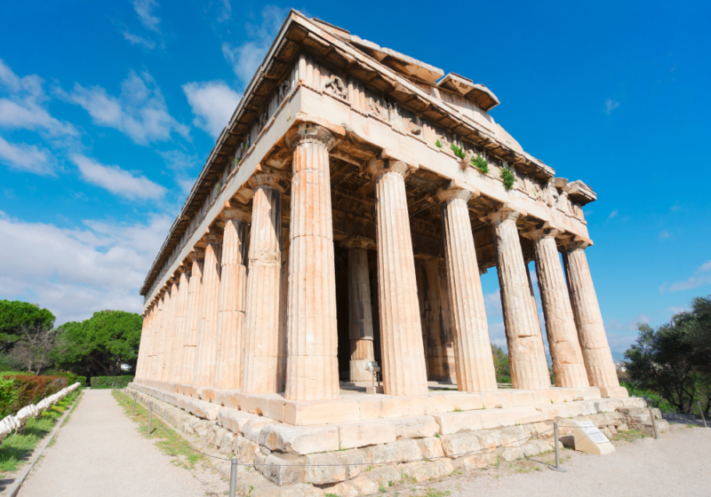 visit the ancient agora’s open areas