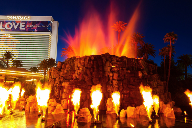 mirage volcano
